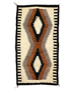 Navajo Crystal Rug c. 1950-60s, 62" x 33"