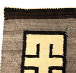 Navajo Double Saddle Blanket c. 1920s, 50.5" x 28"