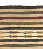 Navajo Chinle Rug with Feather Pictorials c. 1930s, 85" x 57"