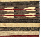 Navajo Chinle Rug with Feather Pictorials c. 1930s, 85" x 57"