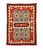 Navajo Crystal J.B. Moore Plate IV Rug c. 1900s, 104.5" x 77.5"