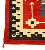 Navajo Crystal J.B. Moore Plate IV Rug c. 1900s, 104.5" x 77.5"