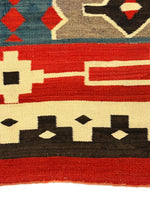 Navajo Crystal J.B. Moore Plate IV Rug c. 1900s, 104.5" x 77.5"