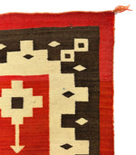Navajo Crystal J.B. Moore Plate IV Rug c. 1900s, 104.5" x 77.5"