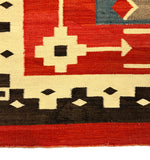 Navajo Crystal J.B. Moore Plate IV Rug c. 1900s, 104.5" x 77.5"