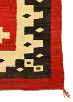 Navajo Crystal J.B. Moore Plate IV Rug c. 1900s, 104.5" x 77.5"