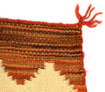 Navajo Eyedazzler Rug c. 1900-10s, 74" x 43.5"