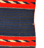 Navajo Moki Blanket with Hand-Spun 3-Ply Yarn, and Indigo Dye c. 1870s, 70.5" x 51"