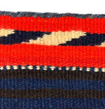 Navajo Moki Blanket with Hand-Spun 3-Ply Yarn, and Indigo Dye c. 1870s, 70.5" x 51"