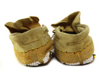 Plains Beaded Leather Moccasins c. 1960s