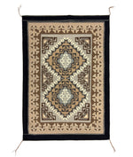 Salina Dale (b.1936) - Navajo Two Grey Hills Tapestry Weaving c. 1960s, 43" x 30.5" - Very Tight Weave