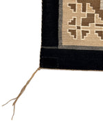 Salina Dale (b.1936) - Navajo Two Grey Hills Tapestry Weaving c. 1960s, 43" x 30.5" - Very Tight Weave