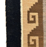 Salina Dale (b.1936) - Navajo Two Grey Hills Tapestry Weaving c. 1960s, 37" x 28" - Very Tight Weave