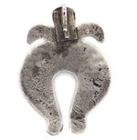 Zuni - Turquoise and Silver Naja Pendant c. 1930s, 2.125" x 1.5"