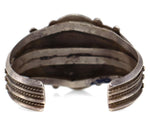 Navajo - Turquoise Cluster and Silver Bracelet c. 1920s, size 6.75