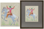 Harrison Begay "Haskay Yahne Yah" (1914-2012) - Young Rider on Horseback