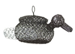 Edgar Lewis - Tohono O'odham Wire Basket Duck c. 2010s, 7.5" x 14" x 6.5"