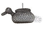 Edgar Lewis - Tohono O'odham Wire Basket Duck c. 2010s, 7.5" x 14" x 6.5"
