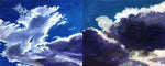 Moira Marti Geoffrion - Gathering Clouds (Diptych)