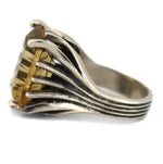 Sam Patania - "Grand Cathedral Ring" Citrine and Sterling Silver, size 7