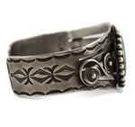 Pueblo/Navajo - Turquoise and Silver Bracelet c. 1936, size 7.5