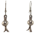 Navajo Arts and Crafts Guild - Silver Squash Blossom Necklace and French Hook Earrings Set c. 1940s