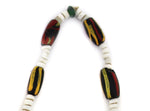 Yakama - Beaded Necklace with Venetian Trade and Pony Beads c. 1960s, 26" length