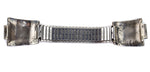 J. Kee - Navajo - Turquoise, Coral, and Silver Watch Band c. 1960s, 6.5" length