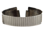J. Kee - Navajo - Turquoise, Coral, and Silver Watch Band c. 1960s, 6.5" length