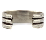 Navajo - Silver Bracelet with Stamped Design c. 1950s, size 6