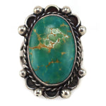 Navajo - Turquoise and Silver Ring c. 1930s, size 7