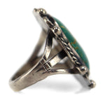 Navajo - Turquoise and Silver Ring c. 1930s, size 7