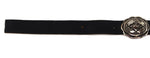 Navajo - Silver and Leather Concho Belt with Stamped Design c. 1960-70s, 25.5" - 27.5" size waist
