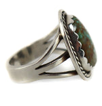 Navajo - Turquoise and Silver Ring c. 1960s, size 6.75