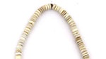 Yakama - Heishi Necklace with Brass Beads c. 1960s, 38" length