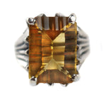 Sam Patania - "Grand Cathedral Ring" Citrine and Sterling Silver, size 7