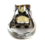 Sam Patania - "Grand Cathedral Ring" Citrine and Sterling Silver, size 7