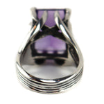 Sam Patania - "Grand Cathedral Ring" Amethyst and Sterling Silver, size 7