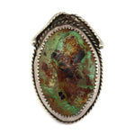 Navajo - Turquoise and Silver Ring c. 1950s, size 10.5