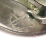 Harvey Quanimptewa, Jr. (1956-1993) & Hopi Crafts - Hopi Sterling Silver Overlay Clip-On Earrings c. 1970s, 1.25" x 0.75"