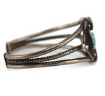Navajo - Turquoise and Silver Bracelet c. 1930-40s, size 6.25