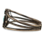 Navajo - Turquoise and Silver Bracelet c. 1930-40s, size 6.25
