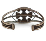 Navajo - Turquoise and Silver Bracelet c. 1930-40s, size 6.25