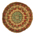 Hopi Polychrome Wicker Basket c. 1890s, 12.25" diameter
