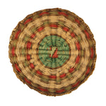 Hopi Polychrome Wicker Basket c. 1890s, 12.25" diameter