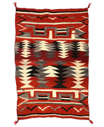 Navajo Transitional Blanket c. 1900s, 56" x 36"