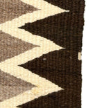 Navajo Crystal Storm Pattern Rug with Valero Stars c. 1950s, 79.5" x 50"