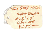 Sylvia Bidah - Navajo Two Grey Hills Rug c. 1960-70s, 36" x 23"
