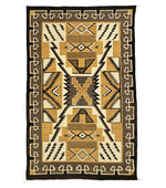 Large Navajo Crystal Storm Pattern Rug c. 1940-50s, 104" x 68"