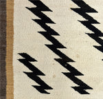 Large Navajo Crystal Storm Pattern Rug c. 1940-50s, 104" x 68"